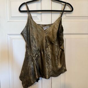 Rita Ora  Metallic Gold Camisole